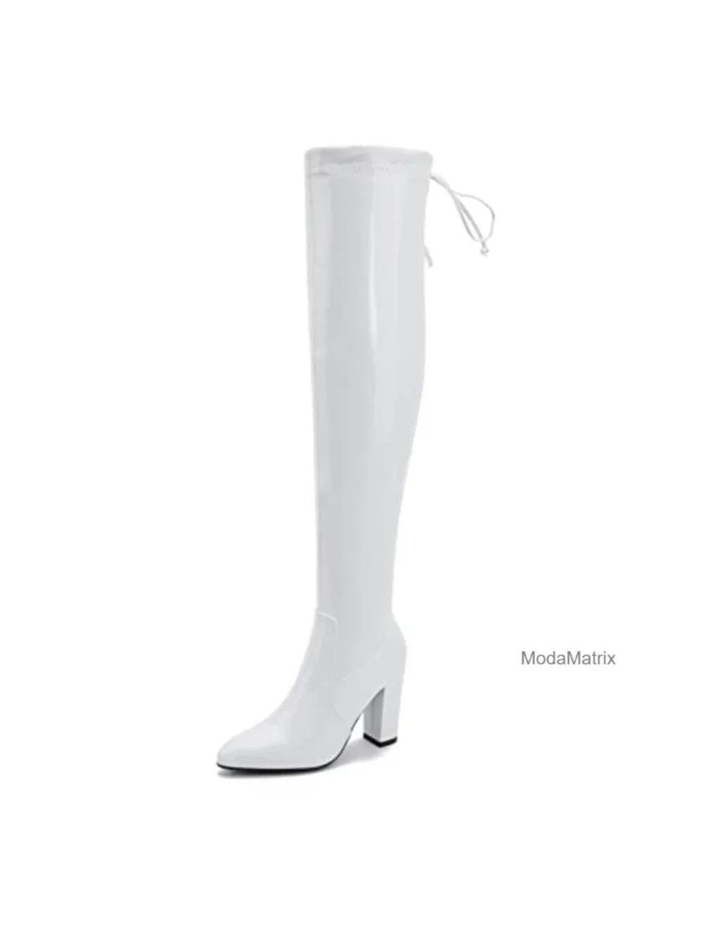 Thigh High Boots Over The Knee Suede Stiletto Zipper Lace Up Chunky Heels